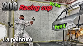 208 RACING CUP en kit PART 2 La peinture [upl. by Adnylam]