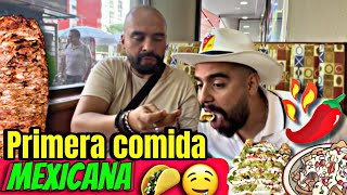 🇲🇽 NUESTRA PRIMERA COMIDA TIPICA EN CDMX🥳🌶️CHILE EN NOGADA Y AGUA DE HORCHATA😋❤️🇲🇽 [upl. by Imac]