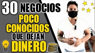 30 NEGOCIOS POCO COMUNES QUE DEJAN DINERO [upl. by Ykcim]