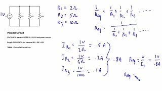 Parallel Circuit Math Tutorial [upl. by Ermentrude]