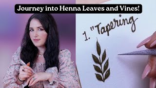 ✨ Beginner Henna Class Mastering Whimsical Leaves and Vines Like a Pro 🌿 PART ONE [upl. by Eissalc931]