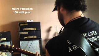 MetroFriedman plexi  LA amp show 2011 Clip 1 [upl. by Meikah]