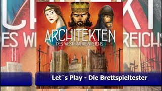 Architekten des Westfrankenreichs  Brettspiel  Lets Play einer zwei Personen Partie mit Bot [upl. by Ahsitruc12]