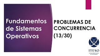 Sistemas Operativos Problema de la concurrencia 13 Semáforos [upl. by Leiria296]