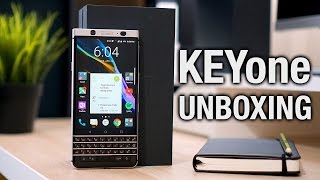 BlackBerry KEYone unboxing its finally here  Pocketnow [upl. by Elleinahc]