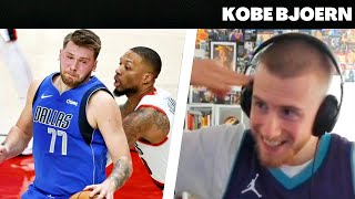 KobeBjoern reagiert auf Luka Doncic 8 3er in Folge  Reaktion [upl. by Winne]