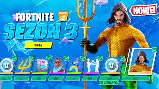 🌊 Fortnite SEZON 3  Nowa Mapa Karnet Bojowy  WIĘCEJ [upl. by Lativa]