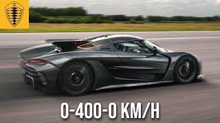 Koenigsegg Jesko Absolut Crushes 04000KMH World Record [upl. by Eizzik297]