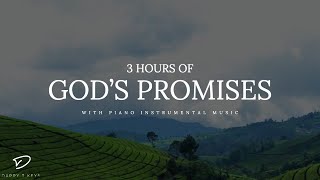 Gods Promises 3 Hour Piano Instrumental Music With Scriptures [upl. by Laws781]