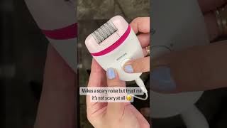 Philips epilator review  best hair removal method  painless 🫢philips epilator hairremoval [upl. by Zita]