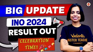 Big update INO 2024 Results out  INPhO INChO INBO INAO INJSO  Nidhi Maam [upl. by Rojam]