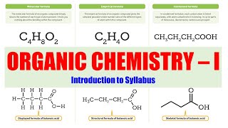 00 Organic Chemistry 01  Introduction to the Syllabus B Pharmacy 2nd Semester [upl. by Lael]