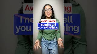 Avoid Saying  ‘I want to tell you’  Stop Basic English englishphrases learnenglish speakenglish [upl. by Qiratla]