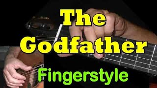 THE GODFATHER Fingerstyle Guitar  TAB by GuitarNick [upl. by Ahsiuqram]