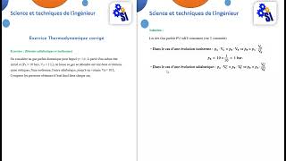 Exercice Détente adiabatique et isotherme [upl. by Goulette384]