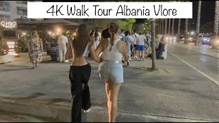 4K Walk Tour Albania Vlore Coastal Area [upl. by Brandt]