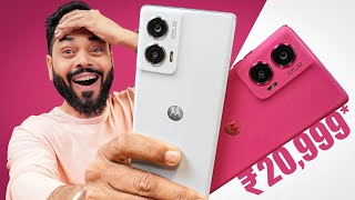 Motorola S50 Neo Unboxing amp First Look⚡120Hz pOLED SD 6s Gen 3 IP68  ₹20999 [upl. by Auqenahc]