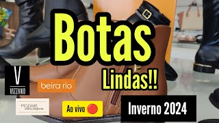 BOTAS FEMININAS CONFORTÁVEIS ✨ COLEÇÃO BEIRARIO INVERNO 2024 ✨ MODARE  VIZZANO [upl. by Ylhsa833]