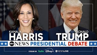 ABC News Presidential Debate Harris and Trump meet in Philadelphia [upl. by Ecenaj590]