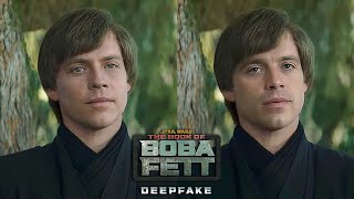 Sebastian Stan as Luke Skywalker in The Book of Boba Fett  DeepFake [upl. by Kathlin]