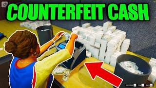 Make MILLIONS In GTA 5 Online 2022 COUNTERFEIT CASH BUSINESS MOMEY GUIDE [upl. by Derraj]