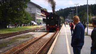 Dampfzug Bayerisch Eisenstein  Zwiesel [upl. by Leahci]