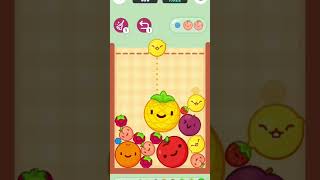 Merge fruit game youtubeshorts entertaining viralreels viralvideo public viralshorts [upl. by Yaker]