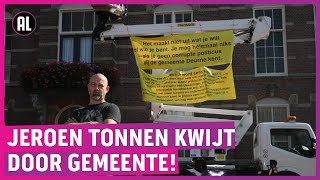 Woedende Jeroen is geld kwijt protest met hoogwerker [upl. by Quartas]