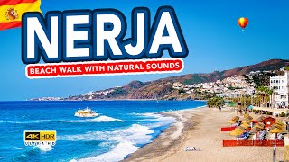 NERJA SPAIN  BEACH WALK from Nerja to Punta Lara natural sounds [upl. by Adaner]