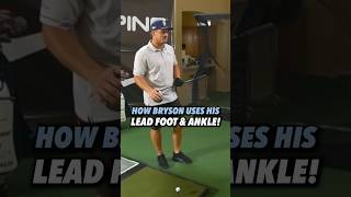 Bryson DeChambeau’s unique way of using his lead foot and ankle golf [upl. by Villiers]