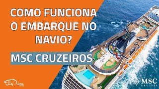 Como é o Embarque no Navio MSC CRUZEIROS no BRASIL [upl. by Marabel]