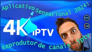 🔶️ 4K IPTV APP SENSACIONAL LIBERANDO TUDO NA SUA SMART TV SAMSUNG LG 2024 [upl. by Lough]