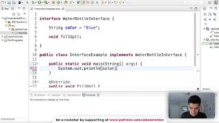 Java Interface Tutorial 78 [upl. by Shep]