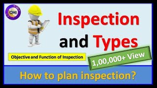 Inspection and Types of Inspection – Learn how to plan inspection [upl. by Coad622]