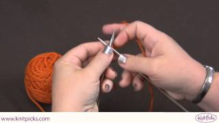 Knitted Cast On  Knitting Tutorial [upl. by Penelopa119]