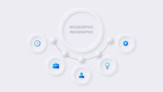 Animated Neumorphic Infographic Slide Design 2  PowerPoint Template [upl. by Aitnis334]