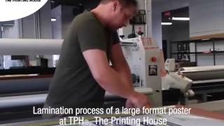 Lamination Process of a Large Format Poster at TPH® The Printing House [upl. by Layla]