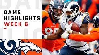 Rams vs Broncos Week 6 Highlights  NFL 2018 [upl. by Ralyt587]