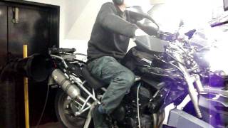 Triumph Tiger 800 on the dyno at Dynojet UK [upl. by Theresa]