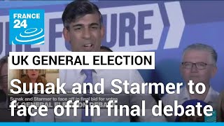 UK elections Sunak and Starmer to face off in final bid for votes • FRANCE 24 English [upl. by Bulley]