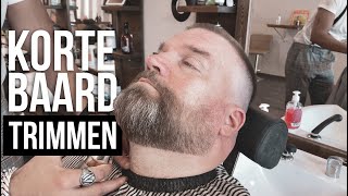 Korte baard trimmen  Tips voor thuis  Barbershop sessie  Randy [upl. by Koenraad186]