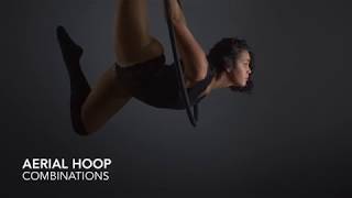 BeginnerIntermediate Aerial Hoop Combinations [upl. by Cilo]