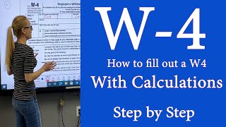 W4  IRS tax Form W4  How to fill out IRS Tax form with calculations 2024 is close to 2022 [upl. by Gnirps]