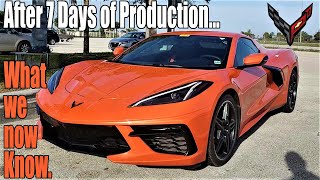 C8 Corvette First 7 days of Production What we know Mid Engine C8 [upl. by Arahs]