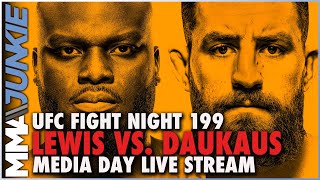 UFC Fight Night 199 Lewis vs Daukaus media day live stream archive [upl. by Fawcett]