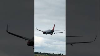 Jet2 Boeing737 Lands at Birmingham Airport uK [upl. by Dane]