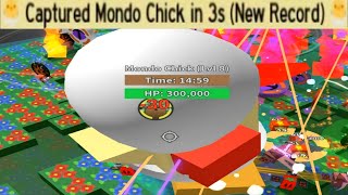 World Record Solo Defeating Mondo Chick in 3 Seconds No RBC  Bee Swarm Simulator [upl. by Pernick]