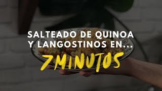 Salteado de Quinoa con Langostinos  1x02 Cocina en 7 minutos [upl. by Vorster]