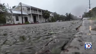 Heavy winds rain pound Apalachicola [upl. by Alegnat]