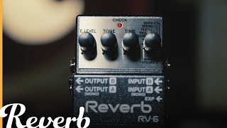 Boss RV6 ReverbDelay  Reverb Demo Video [upl. by Anilegnave865]